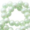 8 mm acryl kralen marble pearl mint