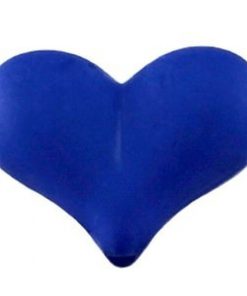 Acryl Kralen hartje mat 17x22mm Kobalt blauw