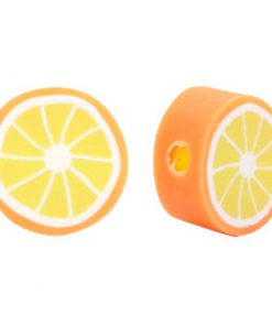 Polymeer kralen sinaasappel Orange