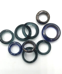 Glaskralen Blauw ring 12-13mm