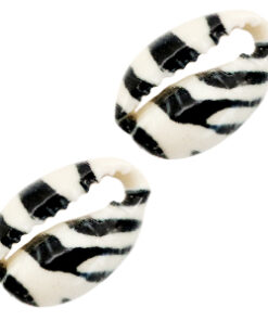 Schelp kralen specials Kauri Black-white tiger