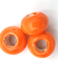 Keramiek kralen Oranje16x12mm