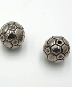 Metallook kraal rond 20mm voetbal