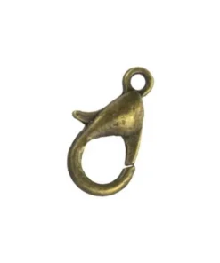 Karabijn slot 10mm antiek brons
