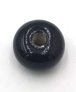 Keramiek kralen 18x10mm zwart