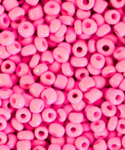 Glaskralen Rocailles 8/0 (3mm) Bubble gum pink (10gr)