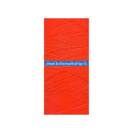 Braziliaans polyester waxkoord 1mm neon orange