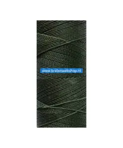 Braziliaans polyester waxkoord dark army green 0.5mm (per meter)