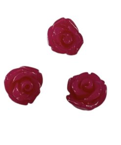 Acryl kraal roos Fuchsia 8mm