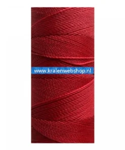 Braziliaans polyester waxkoord Deep red 0.5mm