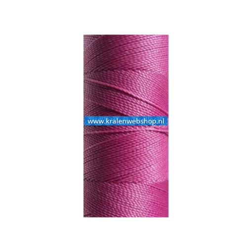 Braziliaans polyester waxkoord Fuchsia 0.5mm (per meter)