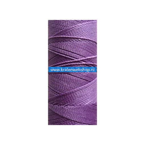 Braziliaans polyester waxkoord 1mm Lavendel