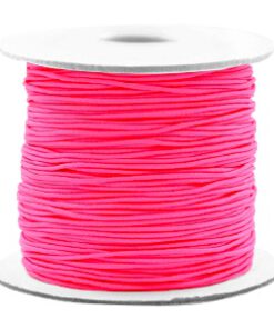 Gekleurd elastisch draad 0.8mm Fluor pink