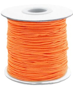 Gekleurd elastisch draad 1mm Vibrant orange