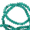 Natuursteen kralen 4mm facet geslepen Teal green