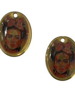 Bedel DQ metaal Frida Kahlo 16x21mm