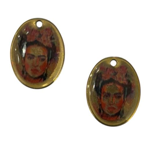 Bedel DQ metaal Frida Kahlo 16x21mm