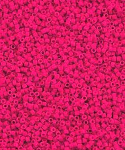 Kralen delica's 11/0 fuchsia halfmat (4gr)