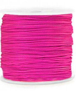 Macramé satijndraad 0.8mm Fuchsia